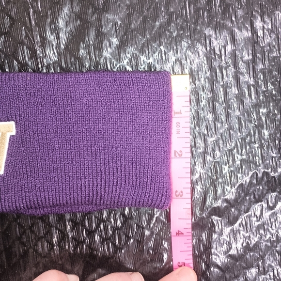 Women's Purple Knit Hat - Picture 4 of 5